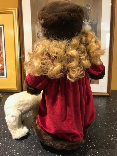 Boyds LARA Porcelain Doll with Polar Bear 1998 16 inch Nr C246/600 Retired - Picture 6 of 12