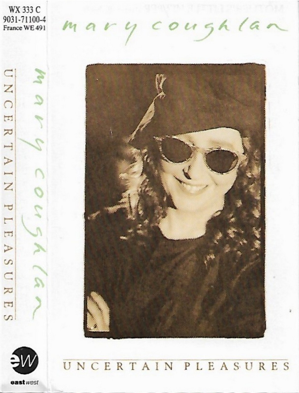 Mary Coughlan Uncertain Pleasures CASSETTE ALBUM ROCK Pop Rock Contemporary Jazz