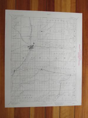 El Dorado Kansas 1932 Original Vintage USGS Topo Map