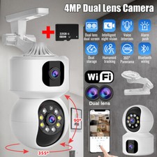 Dual Lens Camara De Seguridad WiFi 1080P HD I...