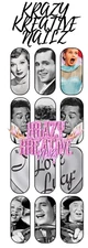I LOVE LUCY WATERSLIDE NAIL DECALS 