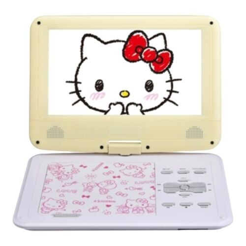 Hello Kitty Model AVOX 9-inch Portable DVD Player Model Yellow ADP