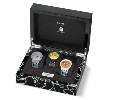 NEW 2020 SWATCH X BAPE TOKYO BIG BOLD Bathing Ape BOX SET xxx/183