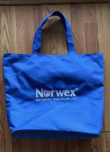 Norwex Blue Consultant Tote Bag Zip Top