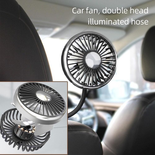 Car Fan Interior Summer Cooling Fan Universal Auto Seat Back Headrest