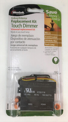 Westek 3-Level Control Touch Dimmer Lamp Replacement Kit Universal Indoor NEW