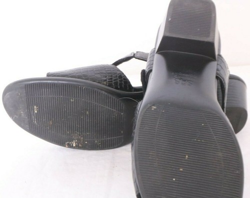 SAS Tripad Comfort Suntimer Black Croc Print Slingback Sandal Shoes Women's 8 S - Picture 7 of 9