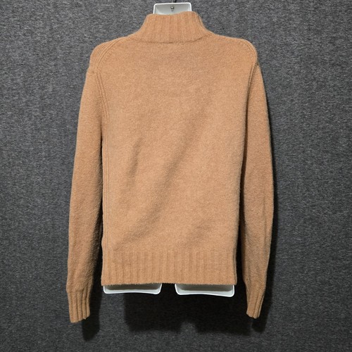 J Crew Sweater Womens Small Brown Mock Neck Merino Wool Alpaca Blend - Picture 4 of 9