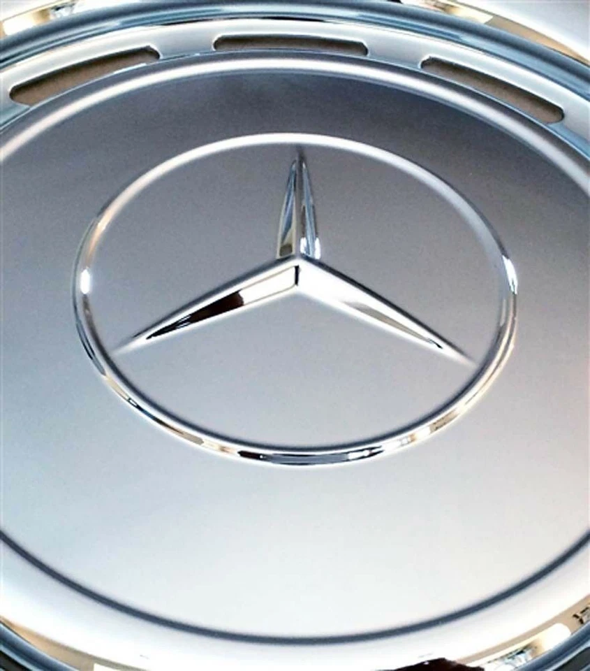 Mercedes Hubcaps Set 4 New OE W107 W108 W109 W113 W114 W115 W116 W123 - Image 3 of 4