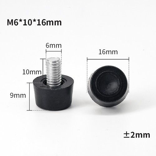 Levelling Machine Feet M6 M8 Screw in Height Adjustable Foot Base Dia 15mm-50mm - Picture 10 of 76