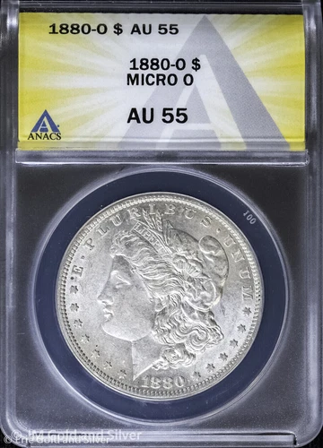 1880-O $1 Morgan Silver Dollar ANACS AU 55 | Micro O