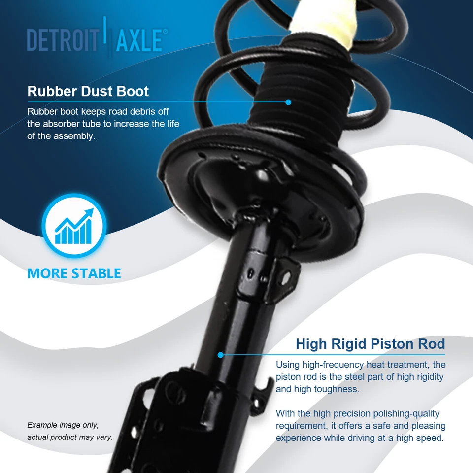 2 puntales delanteros con resorte para 2005 2006 2007 2008 2009 2010 Scion tC 2,4 L Foto 4 de 4