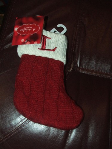 ST NICHOLAS QUADRATISCH VERSCHIEDENE MONOGRAMM MINI 8 ZOLL STRICKSTRÜMPFE LESEN SIE UNTEN - Bild 9 von 19