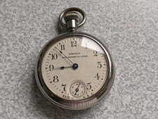 VINTAGE POCKET WATCH - CHROME CASE- DOMINION  - SPARES REPAIRS 2