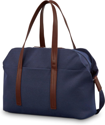 Virtuosa Weekender Duffel Overnight Bag with Laptop Computer Sleeve, Navy
