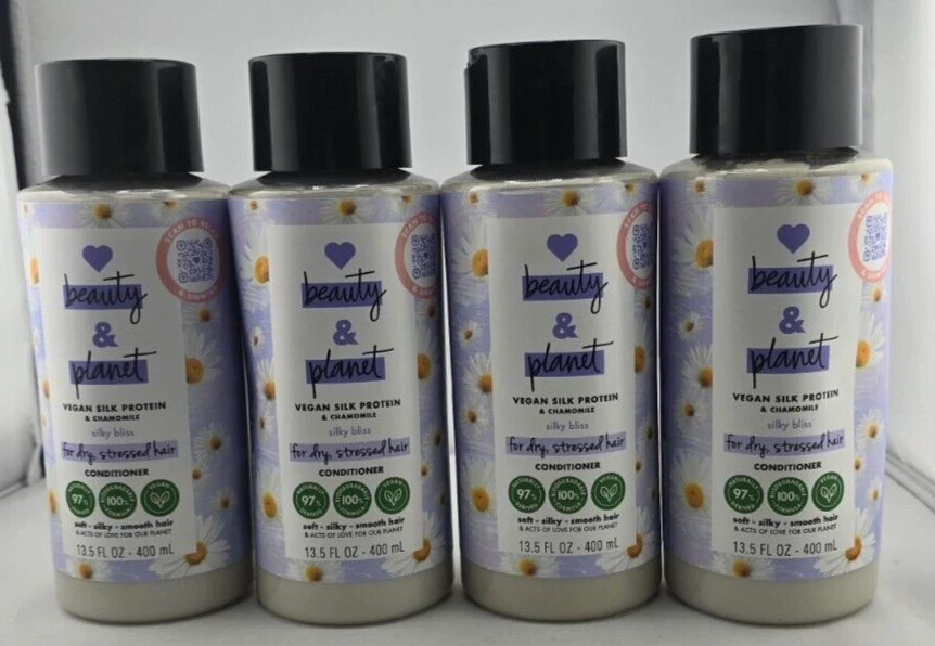 Love Beauty And Planet Vegan Silk Protein & Chamomile - Conditioner (4 BTL)