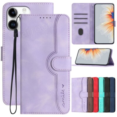 Handy Hülle Iphone 16 16e 15 14 13 12 XS SE Plus Pro Max Klapphülle Tasche Case