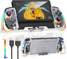 Mando de mano de doble vibración con agarre Gamepad para Nintendo Switch y Joy-Con OLED