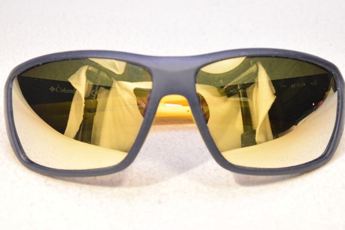 COLUMBIA UTILIZER SUNGLASSES NEW GOLD MIRRORED POLARIZED POLYCARB LENSES & CASE - Picture 2 of 12