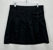 Unbranded Black Pleated Mini Skirt Appears to be a Women's Large  Stained 