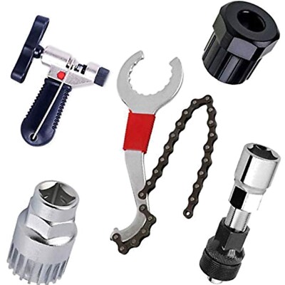 Durable Bicycle Tool Kit with Essential Chain Breaker and Sprocket Puller