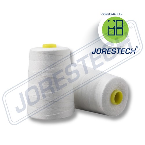 New 1 Cones 100% Polyester White Thread for Portable Bag Closer Stitcher - Picture 3 of 4