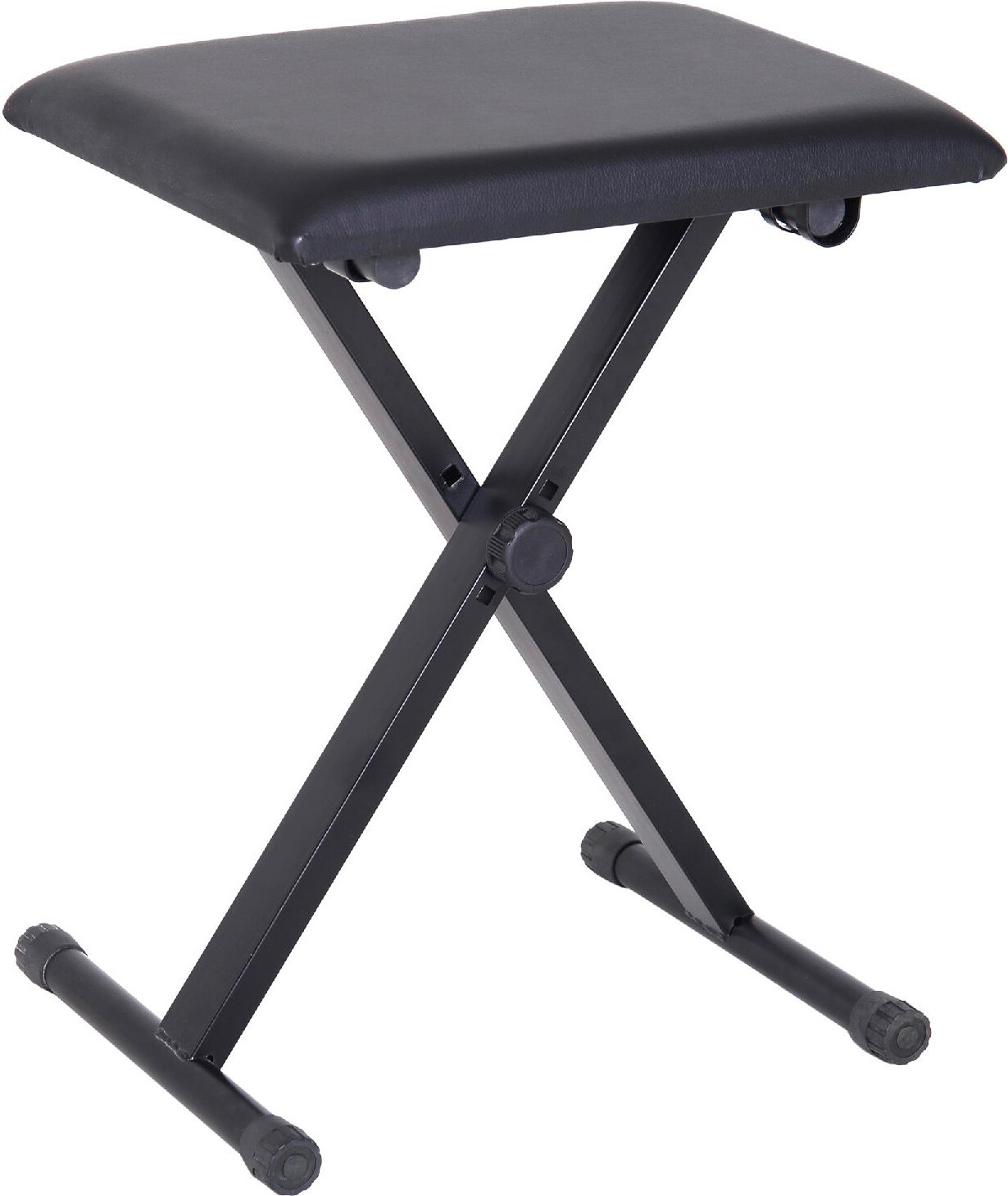 DecHome Sgabello Imbottito Pianoforte Pieghevole Nero 39x29x51cm - 833514