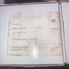 Newport Brass 890-1230/15 Alveston 18" Towel bar Polished nickel