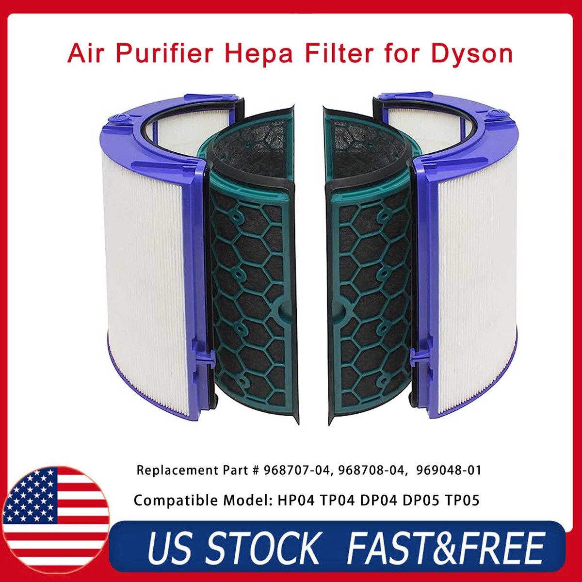 for Dyson 969048-01 Pure Cool Purifying Fan Replacement Filter