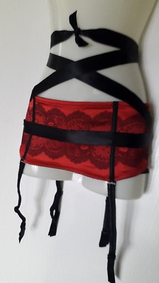 Porte-jarretelles Chantelle Modèle Palazzo Taille M Noir/cassis - Neuf Avec étiquettes