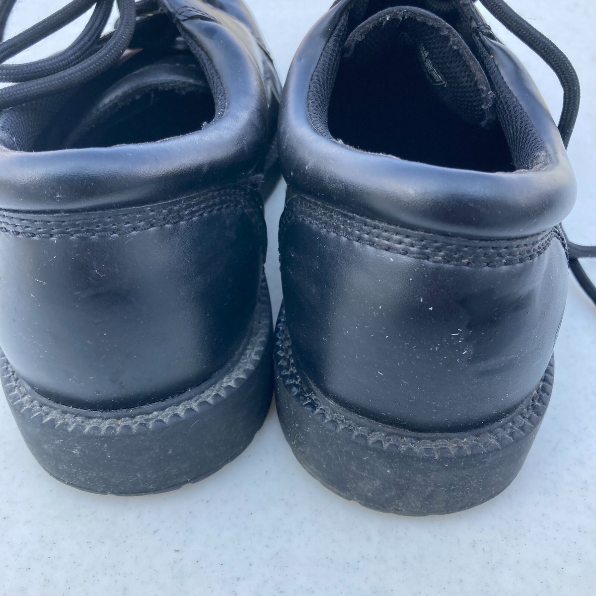 Skechers Work Shoes Mens 13 Black Leather Slip Resistant Lace Up Oxfords‎ 76082 Skechers Work men main image 4