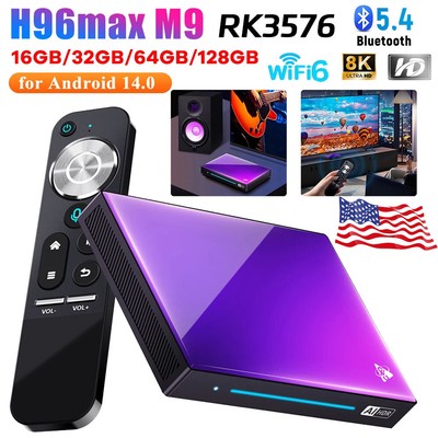 Al Smart TV Box RK3576 Android14 8K TV BOX WiFi6 BT5.4 NPU 6TOPS Media Player
