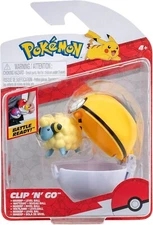 NEW Jazwares Pokemon Clip N Go MAREEP Figure + Yellow LEVEL Ball PKW3137 Toy