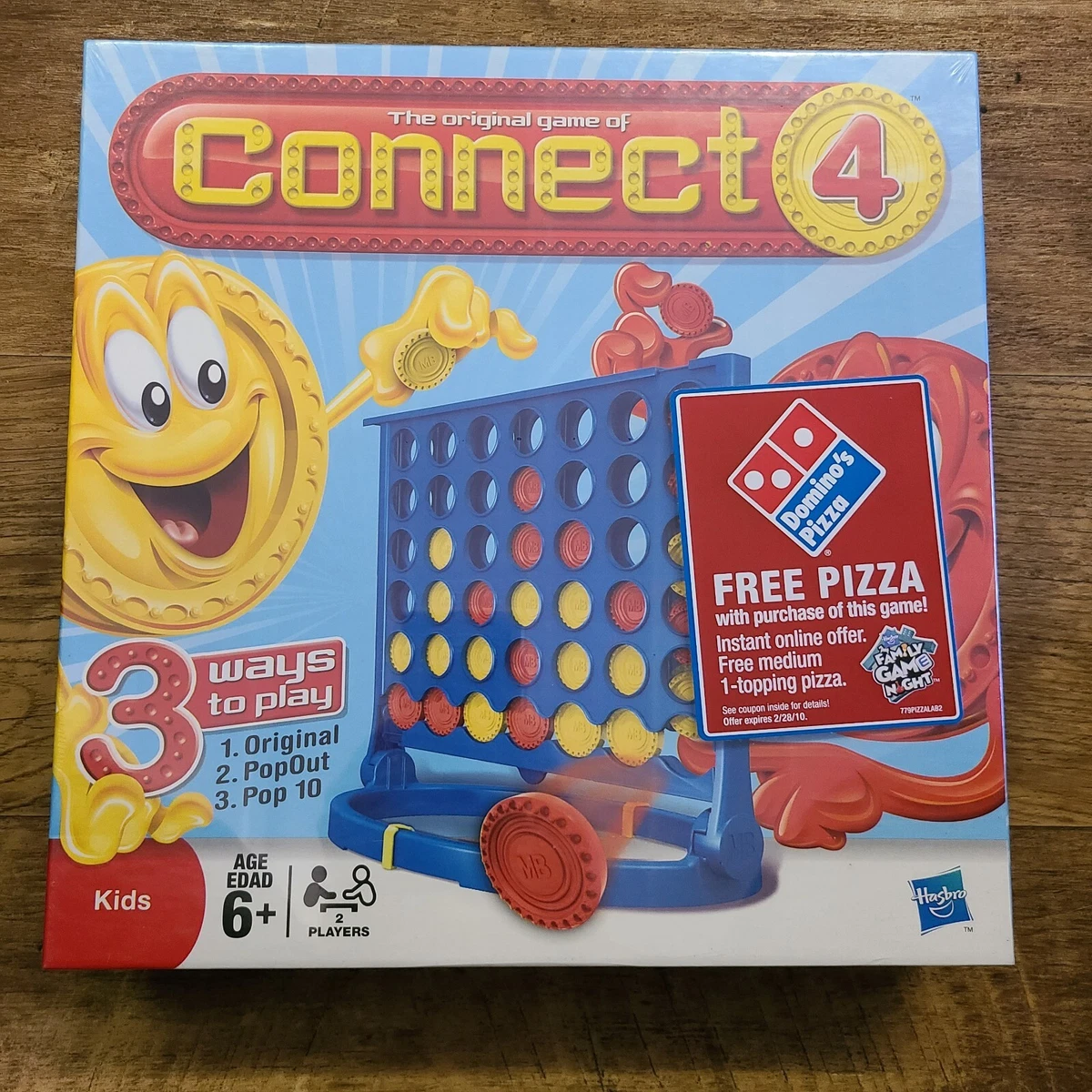 CONNECT 4 The Original Game Hasbro Games Age 6+, 2 Players, Year 2013