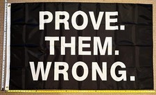 Motivation Flag FREE SHIPPING Prove Wrong Faith Work Out Training Sign USA 3x5'