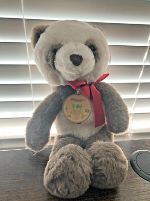 New Brown White Bear PANDA 14 inch Stuffed Animal Plush Toy Plush Eco EUC