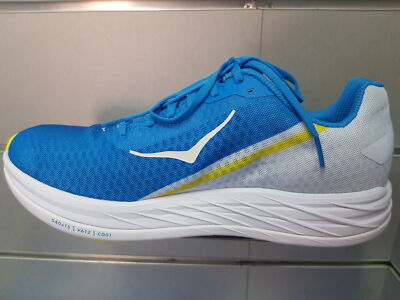 Hoka Rocket X Running Shoes Mens 8.5 Yellow Blue 1113532 Low Top Mesh Carbon HOKA One One Rocket X Unisex Running Shoes Yellow/Aqua  main image 4