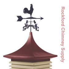 Cupola and Weathervane 22 in. x 22 in. Base, 34 in. Cupola Height