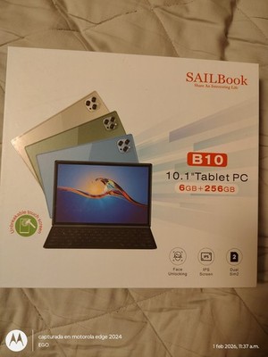 SAILBook B10 10.1'' Tablet 6GB RAM 256GB Android 13 IPS Face Unlock Dual SIM WiFi