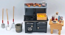 VTG Rare Dollhouse Miniature Furniture Accessories Kitchen Garden Lot 39Pcs