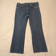 Vtg Levis 517 Mens 40x30 (38x27) Blue Denim 90’s Bootcut Made In USA Batwing Tag