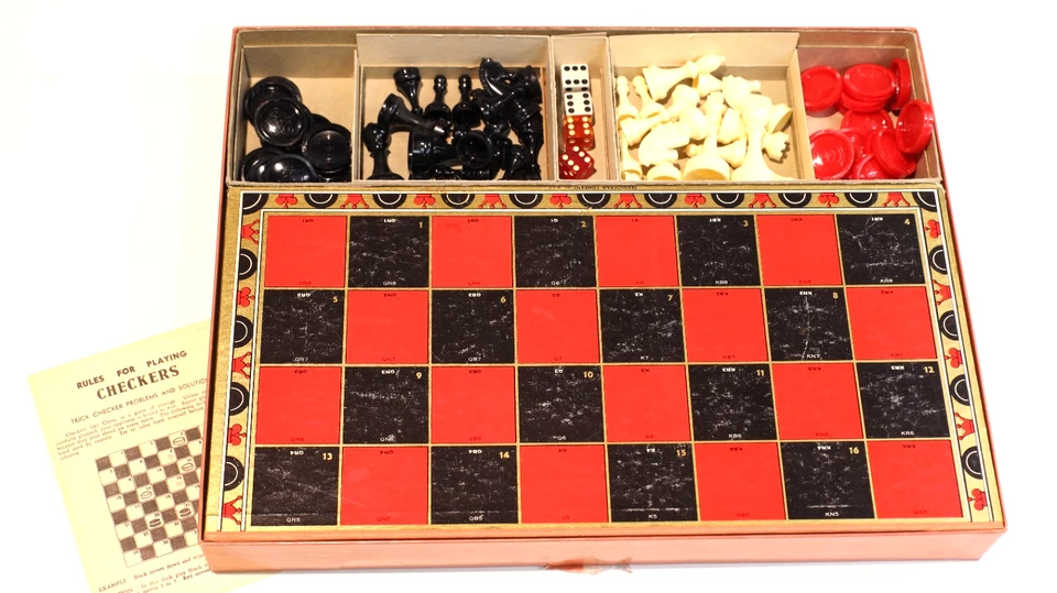 1960 TRANSOGRAM Chess/Checkers/Backgammon/Acey-Deucey - Image 3 of 4