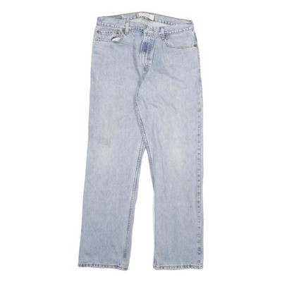 LEVI'S 505 Herren Jeans Blau Regular Straight Denim W33 L32