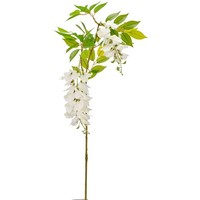 KüNstlicher Wisteriazweig, 2Er Set, Farbe Weiß, HöHe Ca. 90 Cm