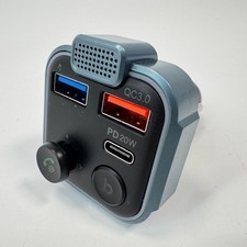 Bluetooth 5.3 Wireless Audio Adapter Fm Transmitter Fast Charging Car Kit