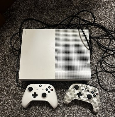 Microsoft Xbox One S All-Digital Edition 1TB Home Console -White w/2 controllers