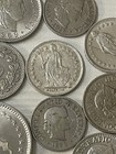 1944 B Switzerland 1/2 Franc 0.8350 SILVER & 9 NON SILVER Total 10 COIN LOT — photo 5