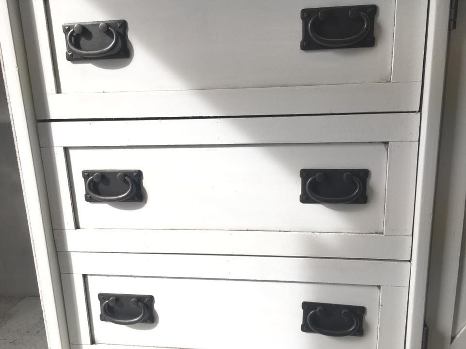 2-1/2" Mission Style Vertical Bail Pull Antique Pewter