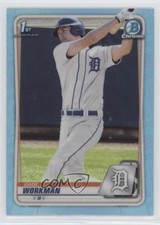 2020 Bowman Draft Chrome Sky Blue Refractor Gage Workman #BD-33 0qc1