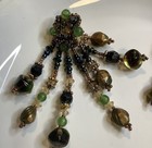 Vintage 1990 Colleen Toland Beaded Accent Earrings 3-1/2" — photo 4